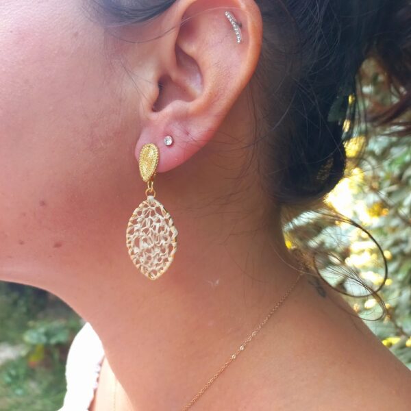Boucles d'oreilles en Buriti